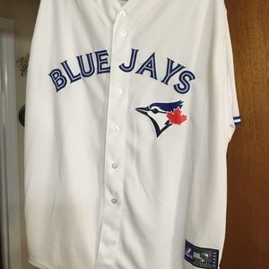 Majestic Authentic Blue Jays team jersey.